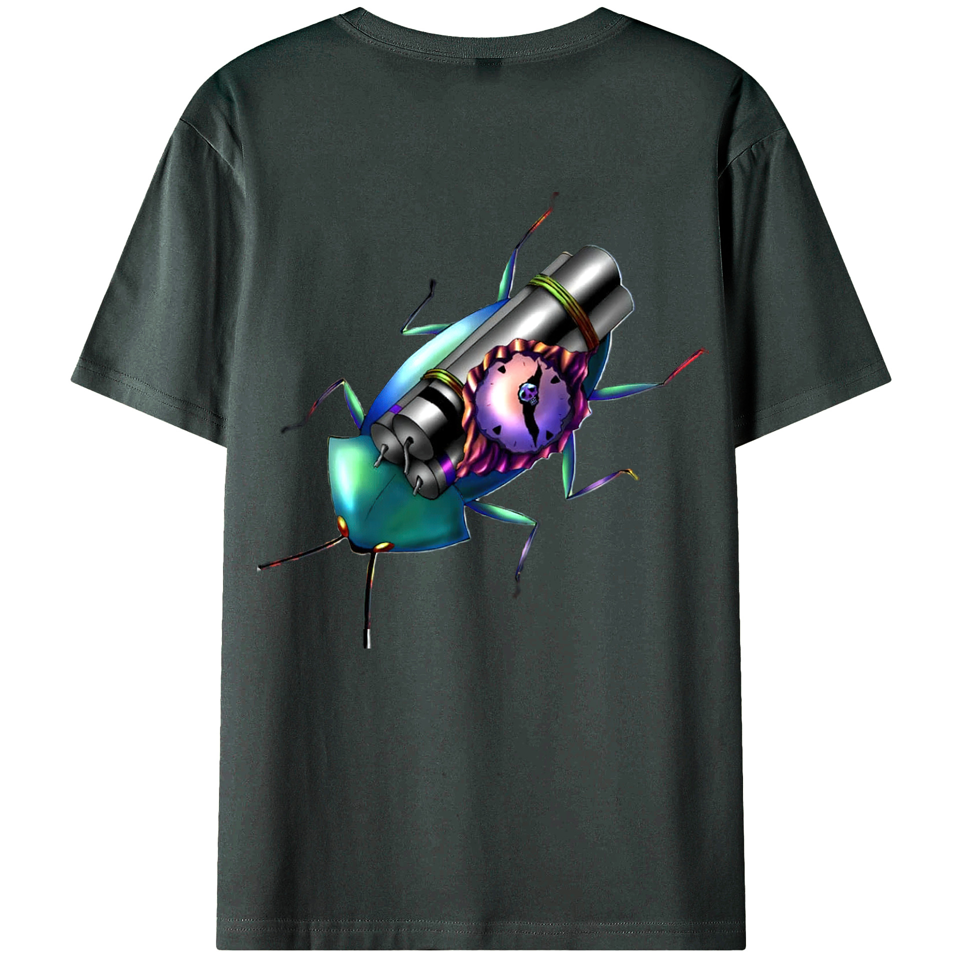（画像用） 遊☆戯☆王 Yu-Gi-Oh! 綿100％ メンズ半袖Tシャツ（バックプリント） 通気性